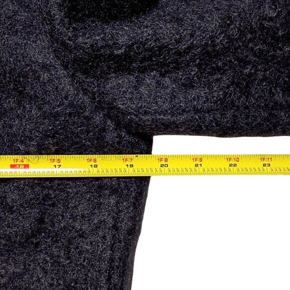 DKNY Women’s 10 Black Mohair Wool Blend Lined Short Jacket Blazer Coat Elegant - Picture 7 of 10